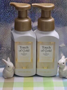 Bath & Body Works Touch of Gold Foaming Hand Soap Set of 2 NEW Rare